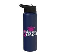 Line Dance Queen Queen Line Dancing Country Western Dancer Stainless Steel Insulated Water Bottle