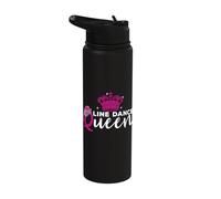 Line Dance Queen Queen Line Dancing Country Western Dancer Stainless Steel Insulated Water Bottle