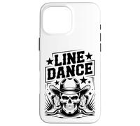 Line Dance Skull Cowbo - Western Country Hat & Boots Case for iPhone 16 Pro Max