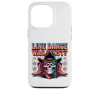 Line Dance Skull Cowboy - Western Country Hat & Boots Case for iPhone 13 Pro