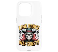 Line Dance Skull Cowboy - Western Country Hat & Boots Case for iPhone 15 Pro