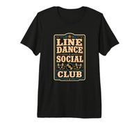 Line Dance Social Club Country Western Dancing Premium T-Shirt