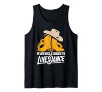 Line Dancer Dancing Lover, Never Miss A Chance to Line Dance Tank Top