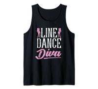 Line Dancer Girls Women Western Country Diva Line Dance Tank Top