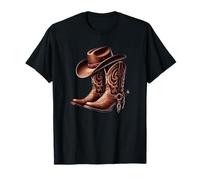 Line Dancing Cowgirl Cowboy Hat Dancers Country Music T-Shirt