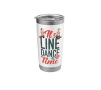 Line Dancing Dance Teacher It's Line Dance Time Stainless Steel Insulated Tumbler