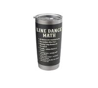 Line Dancing Funny Line Dance Math Stainless Steel Insulated Tumbler