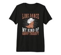 Line Dancing Group Therapy Country Dance Group Line Dance Premium T-Shirt