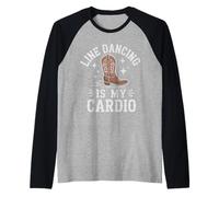Line Dancing is My Cardio Dancer Country Raglan Baseball Tee