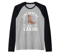 Line Dancing is My Cardio Dancer Country Raglan Baseball Tee