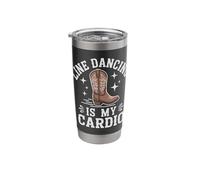 Line Dancing is My Cardio Dancer Country Stainless Steel Insulated Tumbler