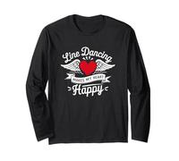 Line Dancing Joy Women Country Music Long Sleeve T-Shirt