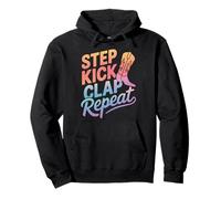 Line Dancing Step Kick Clap Repeat Pullover Hoodie