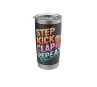 Line Dancing Step Kick Clap Repeat Stainless Steel Insulated Tumbler