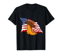 Line Dancing US American Flag - USA Patriot Line Dancer T-Shirt