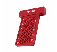 Line Drawing Measuring Tool, T-Type Scriber Ruler, Carpenter Marking Tool, Precision Hole Gauge for Woodworking Projects(Metric A)