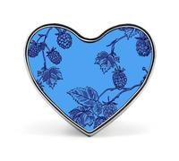 Line Drawing Pattern Heart Pin, 1 Inch Metal Love Lapel Pins - Lightweight, Smooth Edges, Versatile Badge Brooch for Jackets, Shirts, Bags, Gifts for Friends, Family