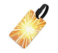 Line Explosion Effect Luggage Tag Cute Unique Travel Bag Tag Personalized Luggage Tag ID Label Address Card and Durable Round Ring Travels Gift Airport Essentials Black-Style