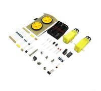 Line Following Smart Car DIY Kit with Electronic Motor and Photoresistor Sensor for Intelligent Route Tracking and Patrol
