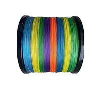line for fishing 4 Threads PE Fishing Line Braided 18-88LB Smooth Multifilament Super Durable Fishing Line Fishing Gear(Multicolor,1000m-2.0-0.235mm)
