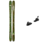 Line - Freeride/Freestyle ski bindings - Pack Pandora 92 Camo Ltd 2025 for Women - Khaki Khaki 182 cm