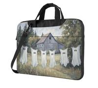 Line Ghosts Old Barn Rustic Farmhouse Laptop Bag Laptop Case 15.6 Inch Computer Bags Padded Sleeve Cover For Women Men