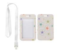 Line ID Badge Holder with White Lanyard, Vertical Lanyard Card Holder, Vertical Cards Protector for Paramedic, ID Cards Protector for Driver, Nurse Essentials Teacher Stuff