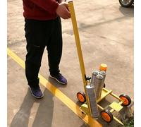 Line Marking Applicator, 5-15cm Adjustable Width Paint Striping Machine, Heavy Duty Walk-Behind Safety Road Marker Trolley for Parking Lots, Sports Fields & Roads