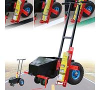 Line Marking Machine with Turn Function for Parking Lot Striping, Compatible with Inverted Spray Paint for Fast and Accurate Marking