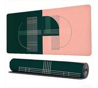 Line Mouse Pad 1500 x 800 x 3 mm XXL Desk Mat Simplicity Mouse Mat, Extended Japanese Mousepad, Large Desk Pad with Non-Slip Base and Stitched Edge Office Accessories for Gaming Work Laptop, Model808