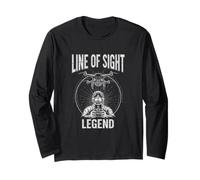 Line of Sight Legend Drone Flying FPV Pilot Pride Long Sleeve T-Shirt