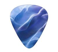 Line ripples Printed pick set - 12 pieces, thin, medium and thick guitar picks, suitable for guitar, bass, electric guitar and ukulele