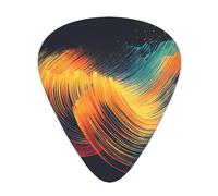 Line Strokes Printed pick set - 12 pieces, thin, medium and thick guitar picks, suitable for guitar, bass, electric guitar and ukulele