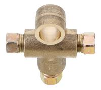 Line Tee Brass Connector Brake Fitting M10 Threaded