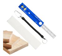 Line Tracer - Multifunctional Magnetic Gauge | Pocket Sliding Ruler for Precision Measurement and Marking Layout | Floor, Mobile, Window Carpentry Tool