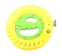 Line Winding Tool, 22cm Plastic Fishing Kite Spool Reel Wheel Holder Professional Outdoor Kite Line Winder Winding Reel Grip for Outdoors Fishing Strings (Yellow Green)