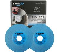 LINE10 Tools 2pk Diamond Saw Blades Cut, Grind and Chamfer 4-1/2 Inch Angle Grinder Cutting Disc Indestructible Glass Tile Cutter Vacuum Brazed Multi Purpose Ceramic Stone Brick Super Thin 1mm