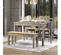 Corona Grey Linea 1500mm Rectangular Dining Table, Grey