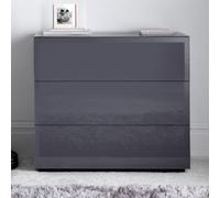 Time4sleep Linea 3 Drawer Chest Grey Time4sleep Grey