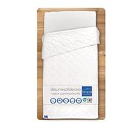 LINEA by böhmerwald nature cotton summer duvet, light, 135 x 200 cm, 100% cotton, suitable for allergy sufferers, washable up to 60 °C, produced in Germany