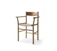 Linea Collection Akademia Dining Chair w. Armrests Lacquered Oak