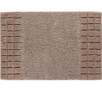 Linea Due Reversible Bath Mat, Ultra Soft, Absorbent and Anti Slip, Cotton, 5 Years Warranty, CHESS, Bath Mat 60x90 cm, Brown