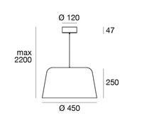 Linea Light Delfi_P LED pendant light, white, Ø 45 cm, metal