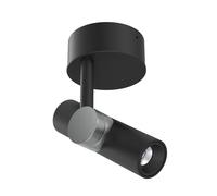 Linea Light LED downlight Goose, black, aluminium, 2,700 K