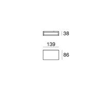 Linea Light LED wall lamp Box W2 bi-emission, W 13.9 cm, black, 2700 K