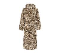 Linea Womens Fleece Robe Leopard Pattern Women Long Sleeve Multi 12