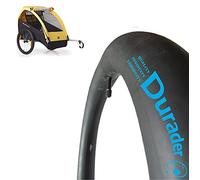 Lineament Bee Bike Trailer - Rear Inner Tube for 2 Child, Green, Orange, Pneumatic, Unisex Baby