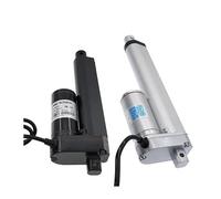 Linear actuator 300mm 250mm stroke 12V 24V linear actuator electronic starter 100/300/500/700/1000/1200/1500N AUOQKQUT(12V 300N 35mm s,Black 250mm)