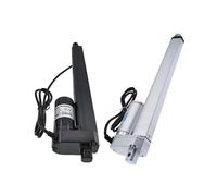 Linear actuator 500mm Stroke 12V 24V Linear Actuator electronic starter 100/300/500/700/1000/1200/1500N Silvery ICXLPMC(24V 700N 15mm s,Black 500mm)