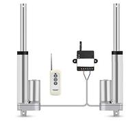 Linear Actuator with Control and Remote Controllers, DC12V/24V Power, 10KG-150KG Thrust, Multiple Stroke Lengths for Industrial and Home Automation